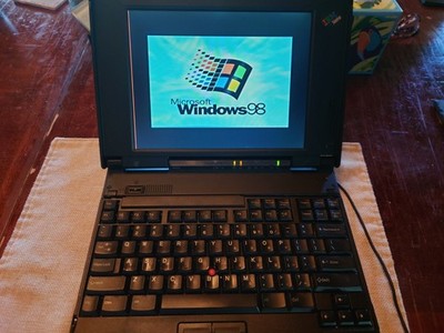 Vintage Rare IBM Thinkpad 365X - Intel Pentium Notebook with