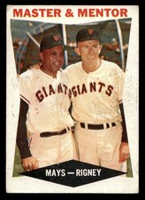 1960 Topps #7 Master & Mentor Willie Mays/Bill Rigney San Francisco Giants