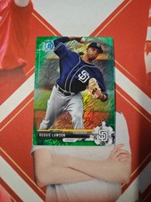 2017 Bowman Chrome Baseball Green Shimmer Refractor Reggie Lawson /99