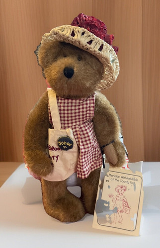 2001 Boyd’s Bear Plush 12” Meridian Wishkabibble at County Fair with tags stand