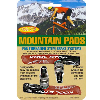 Kool-Stop Bremsschuhe T1 MTB V-Brake 78,5mm schwarz/salmon dual Asymmetrisch