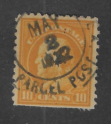 US # 510a, 10 cents, ''brown yellow, Franklin, 1917, Parcel Post,VF