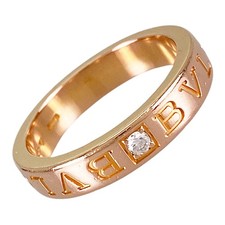 BVLGARI B.zero1 double logo 341825 Rose gold Diamond Ring