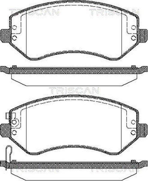 Triscan Bremsbelagsatz Scheibenbremse 8110 80533 FüR Chrysler Jeep Cherokee KJ 4-image