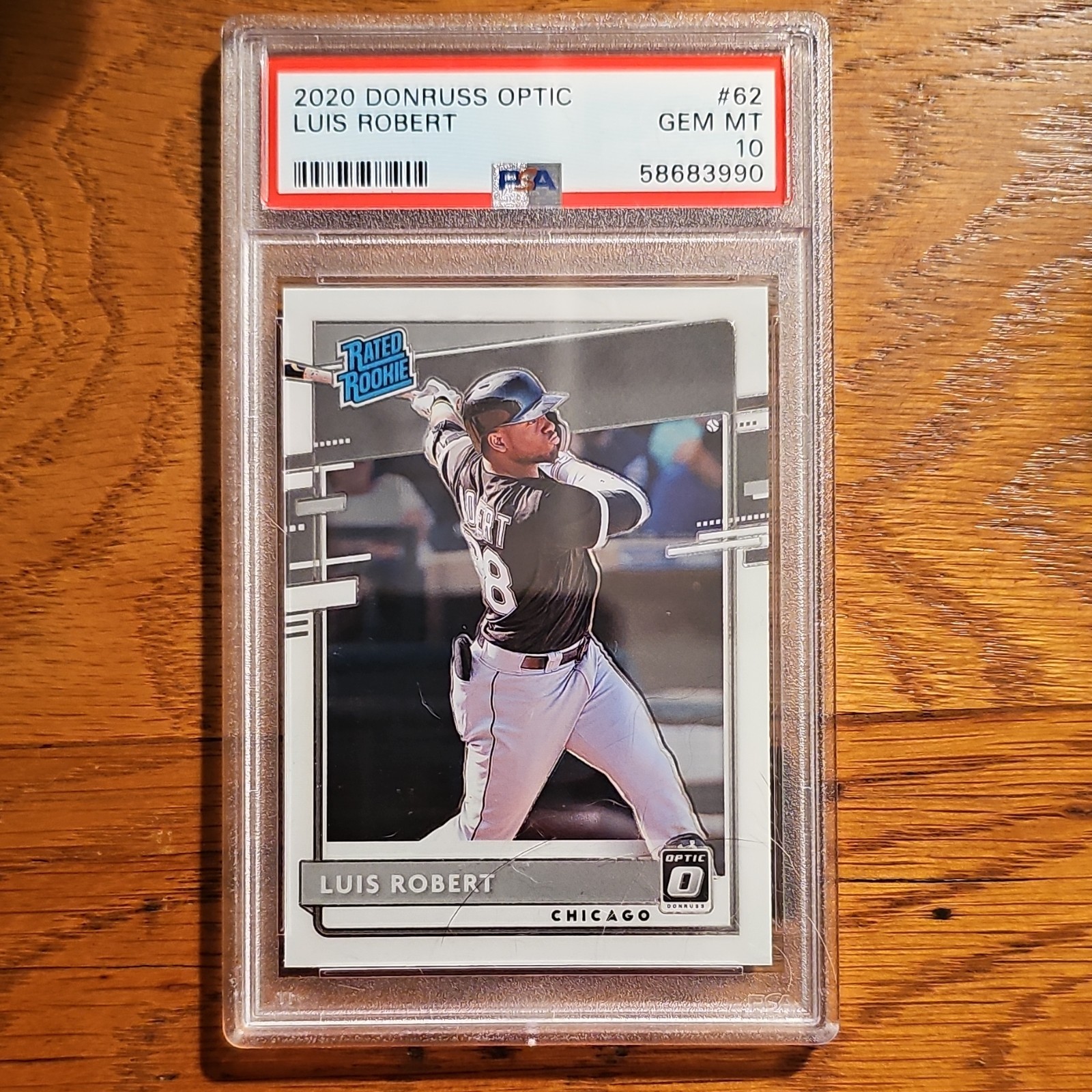 Panini Donruss Optic Rated Rookie Luis Robert White Sox PSA 10 #62