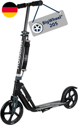 HUDORA Bigwheel 205 Scooter - Stabiler Aluminium-Roller - Höhenjustierbarer & Zu