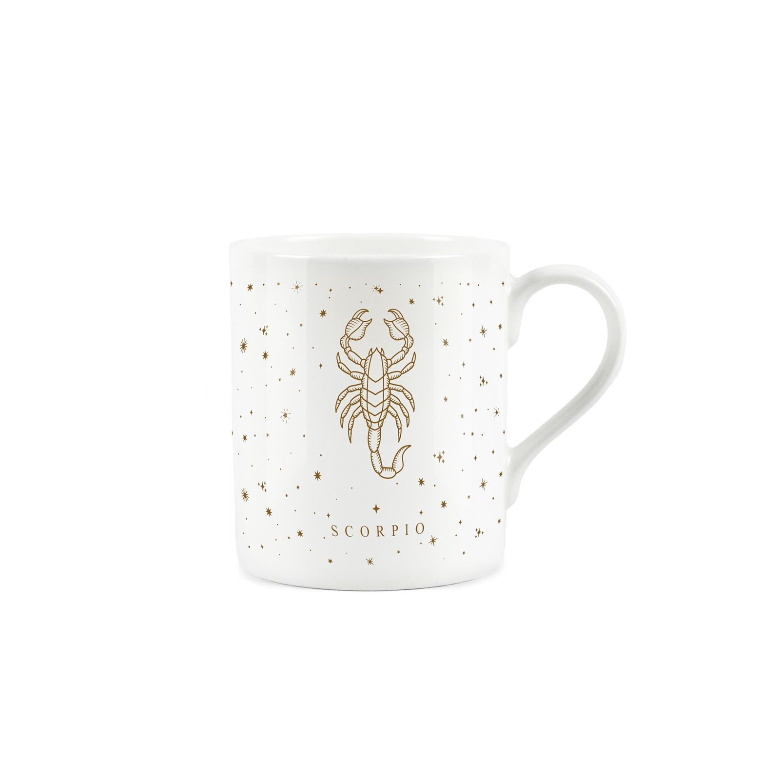 Purely Home Bone China Gold Zodiacs Star Sign Gift Mug - Scorpio