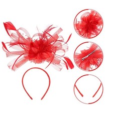 New Feather Hair Fascinator Headband Clip Ladies Day Wedding Royal Ascot Races