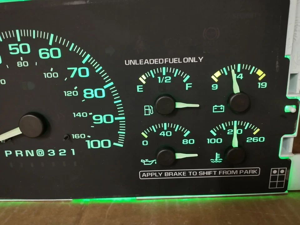 95-96 C/K CAMIÓN SUBURBANO TAHOE CUADRO DE INSTRUMENTOS VELOCÍMETRO 182K RECONSTRUIDO Foto 3 de 4