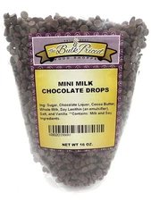 Mini Milk Chocolate Chips, Bulk Size, Baking Chips (1 lb. Resealable Zip... 