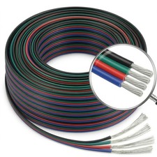 EvZ 22 AWG 4-Pin RGB LED Extension Wire 33ft/10M 33ft / 10M, 4 Pin for