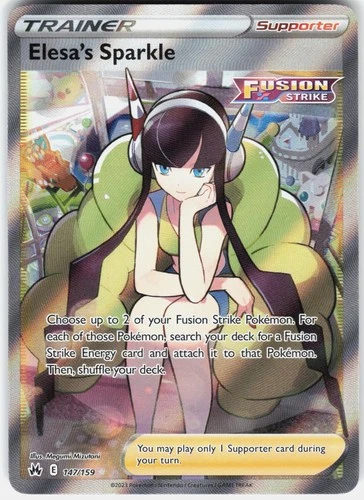Pokemon Elesa's Sparkle 147/159 Ultra Rare Crown Zenith Pokemon Near Mint