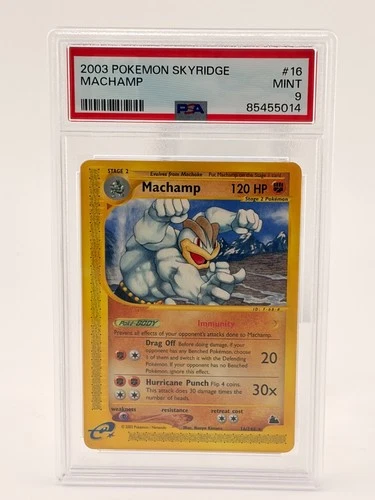 2003 POKEMON SKYRIDGE #16 MACHAMP PSA 9 MINT