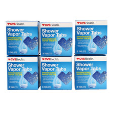 18 Tablets CVS Shower Vapor Tabs Tablets Effervescent Menthol Camphor Eucalyptus