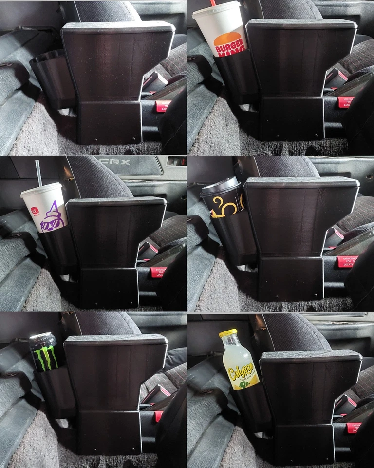 Honda CRX 1988-1991 reposabrazos con portavasos accesorio consola de moldura 1989 1990 Foto 4 de 4