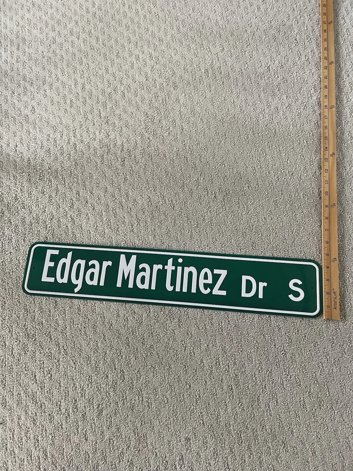 Seattle Mariners Edgar Martinez Drive Street Sign - Hall of Fame - Image 3 of 4