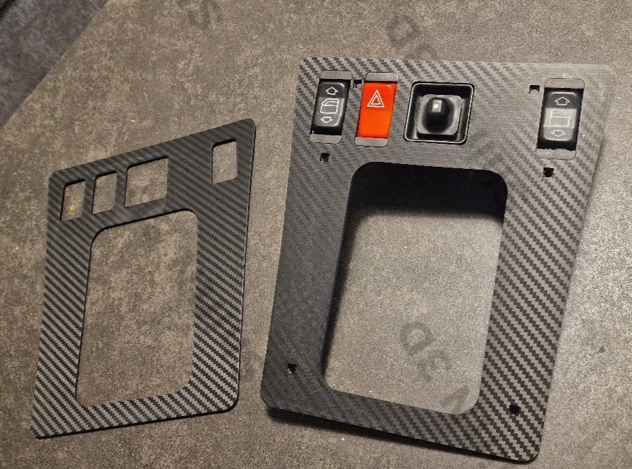 Cuadro de mandos Mercedes W201 190E consola central Carbon Look mate - Imagen 4 de 4