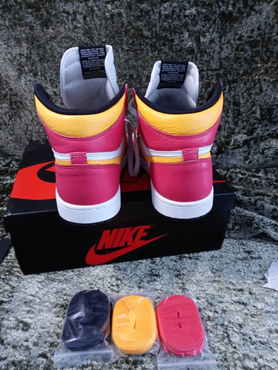 Size 9 - Jordan 1 Retro High OG Light Fusion Red 2021 for sale