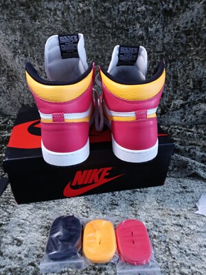 Size 9 - Jordan 1 Retro High OG Light Fusion Red 2021 for sale