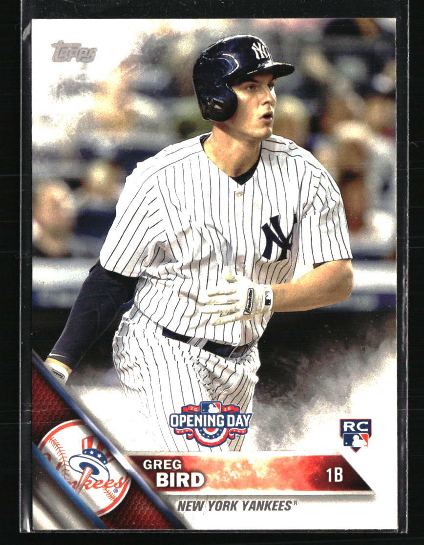 Greg Bird 2016 Topps #OD-156 Baseball Card