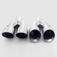 Stainless Steel Angled Quad 3" Out Exhaust Tips for Dodge Charger Road&Track R/T