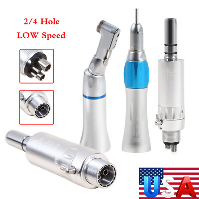Dental Low Slow Speed Handpiece Contra Angle Straight Air Motor E-type 2/4H oz