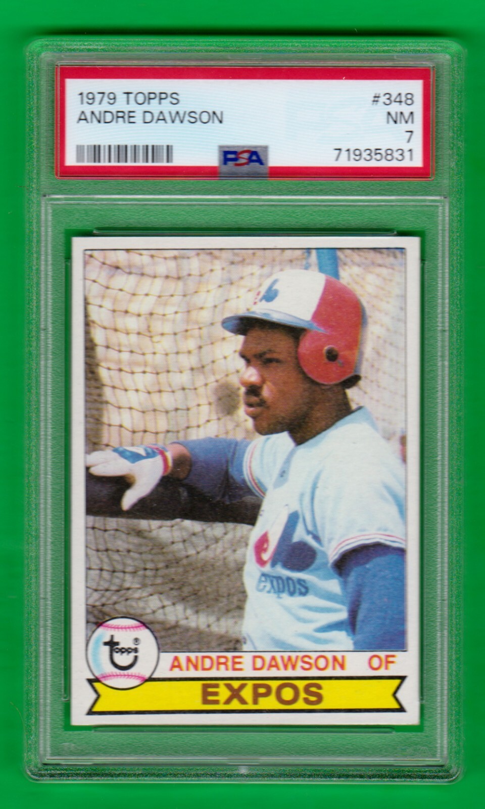 1979  Topps # 348 Andre  DAWSON PSA 7 Montreal Expos