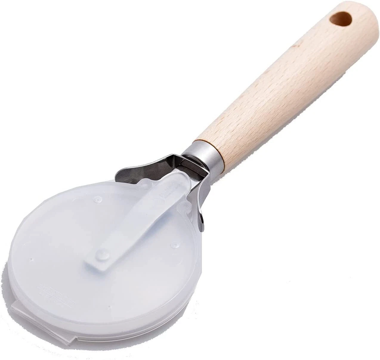 Suncraft Pizza Cutter with Safety Case PP-542 Silver 21.0 x 7.2 x 2.3 cm