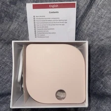 Phonemo wireless Label Printer Bluetooth Pink Open Box