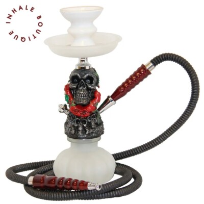 Collectible Hookah ''Diabolic'' 12 /Unique Skull Series/Complete Hookah Set/GREY