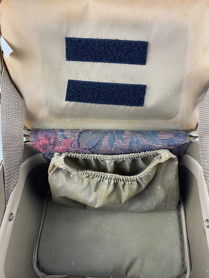 Vintage CarryOn Vanity Beauty Cosmetic Case FIRST CLASS Tapestry