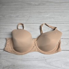 Ambrielle Tan Beige Nude Super Soft Full Coverage Bra Women's Size 40DDD
