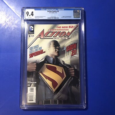 Action Comics #9 CGC 9.4 1st Appearance Calvin Ellis Black Superman Comic 2012