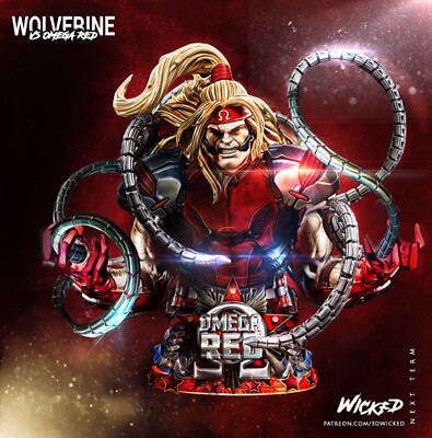 Omega Red Bust resin scale model kit unpainted 3d print