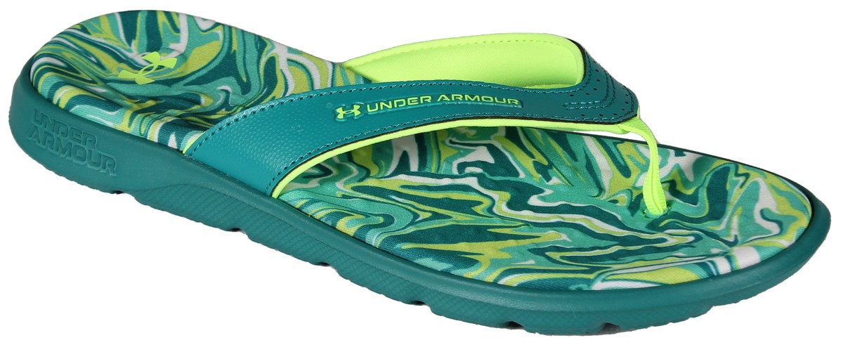 【UNDER ARMOUR】UA Ignite Pro Marbella Graphic Sandals Under Armour Ignite Pro Graphic Marbella Sandal - Green