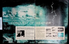1958 Conquest of Weather Monsanto Chemicals Vintage Print Ad 4897