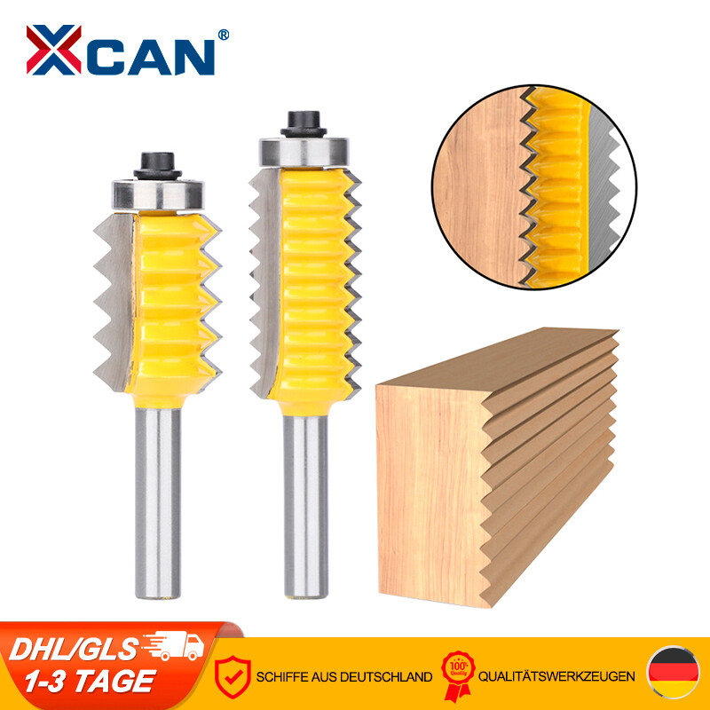 LOVIVER Nutfräser 8mm - Holzfräser Mit 50,8mm Schnittlänge - 2-Schneidig Hartmetall Bündigfräser