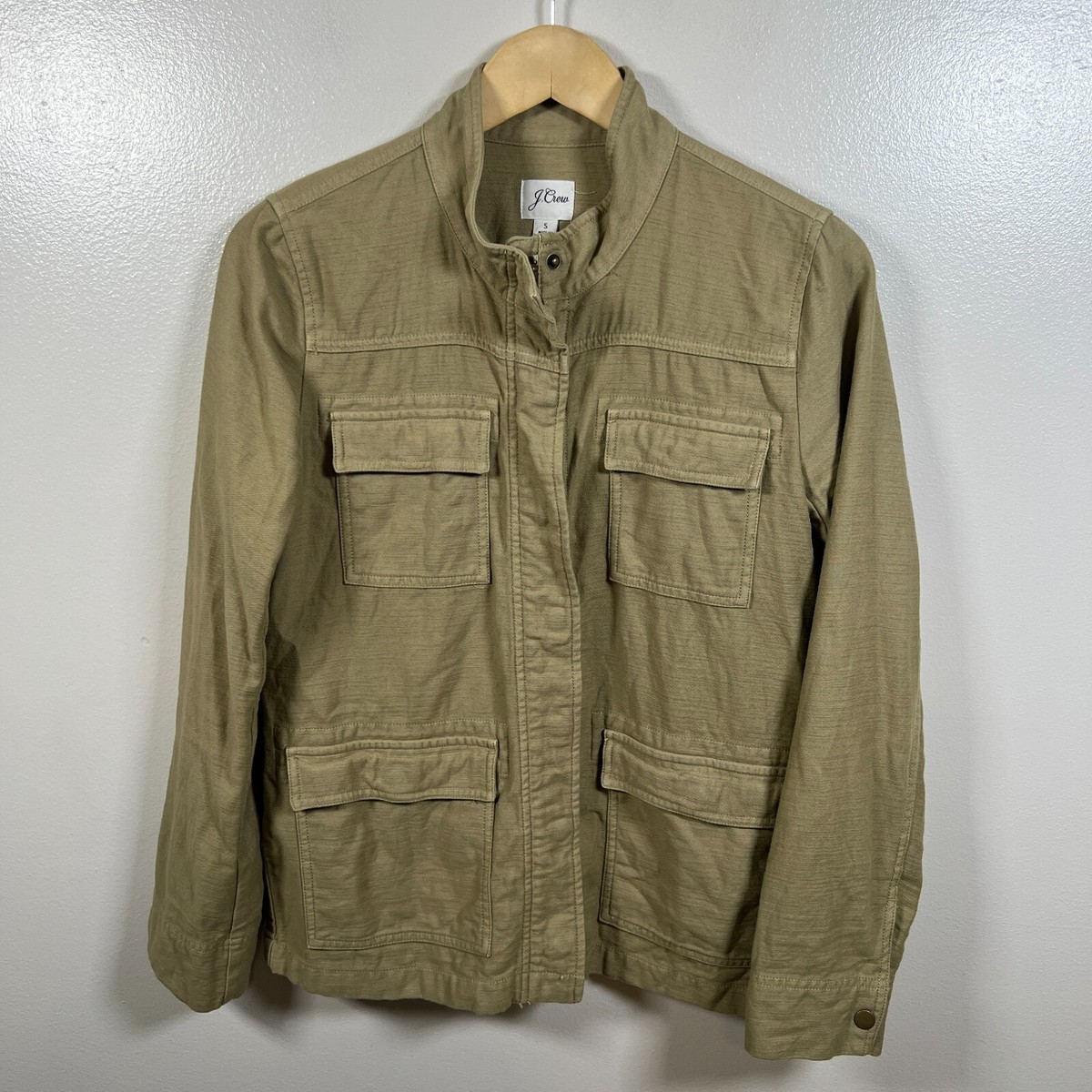【00s】J.CREW ジェイクルー ウールジャケット M65 カーキ J. Crew Garment-Dyed Military Jacket Size Small Utility