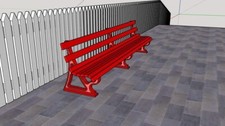 Garden Railway g scale station bench 4 pack Bluebell Railway