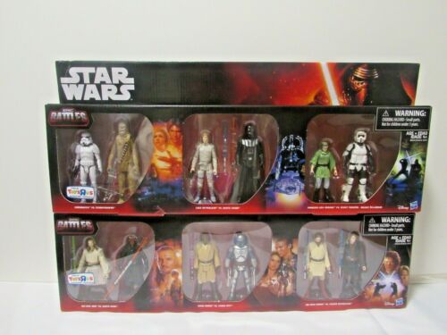 NEW STAR WARS EPIC BATTLES ACTION FIGURE TWO SETS OF 6 TOYS 'R' US BY HASBRO - Picture 1 of 9