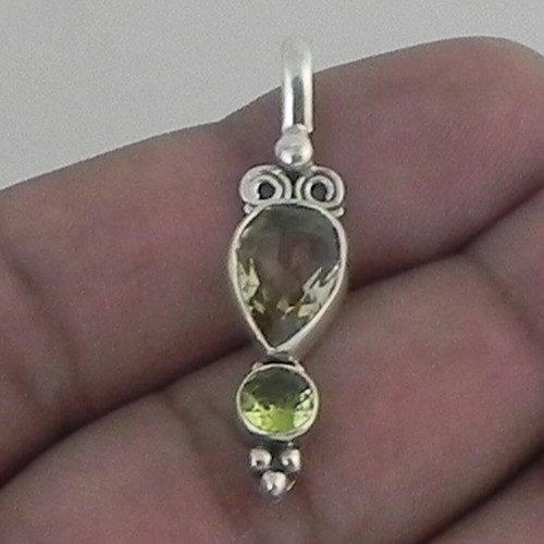 Pendentif Ancien En Argent Sterling 925 – Pierre Morganite Ovale Peach – Fabriqué En Inde – Neuf Sans Boîte