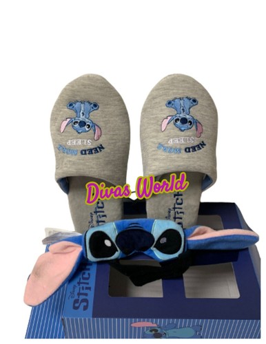 Disney Lilo & Stitch pantofole bambini set maschera occhi sonno confezione regalo di Natale - Foto 8 di 9