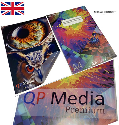 A4 Premium halbtransparentes bedruckbares Vinyl-Aufkleberpapier Fotoqualität Tintenstrahl