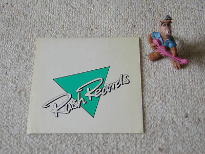 RUSH RECORDS ORIGINAL PROMO-AUFKLEBER BUMPER STICKER 10 cm