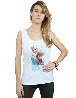 Disney Mujer Frozen Elsa And Anna Sisters Camiseta Sin Mangas