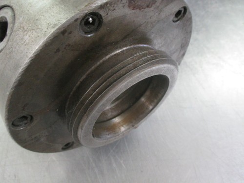 USED 6" 3-Jaw Self-Centering Universal LOO Back Lathe Chuck w/Wrench (YMC) - Picture 7 of 12
