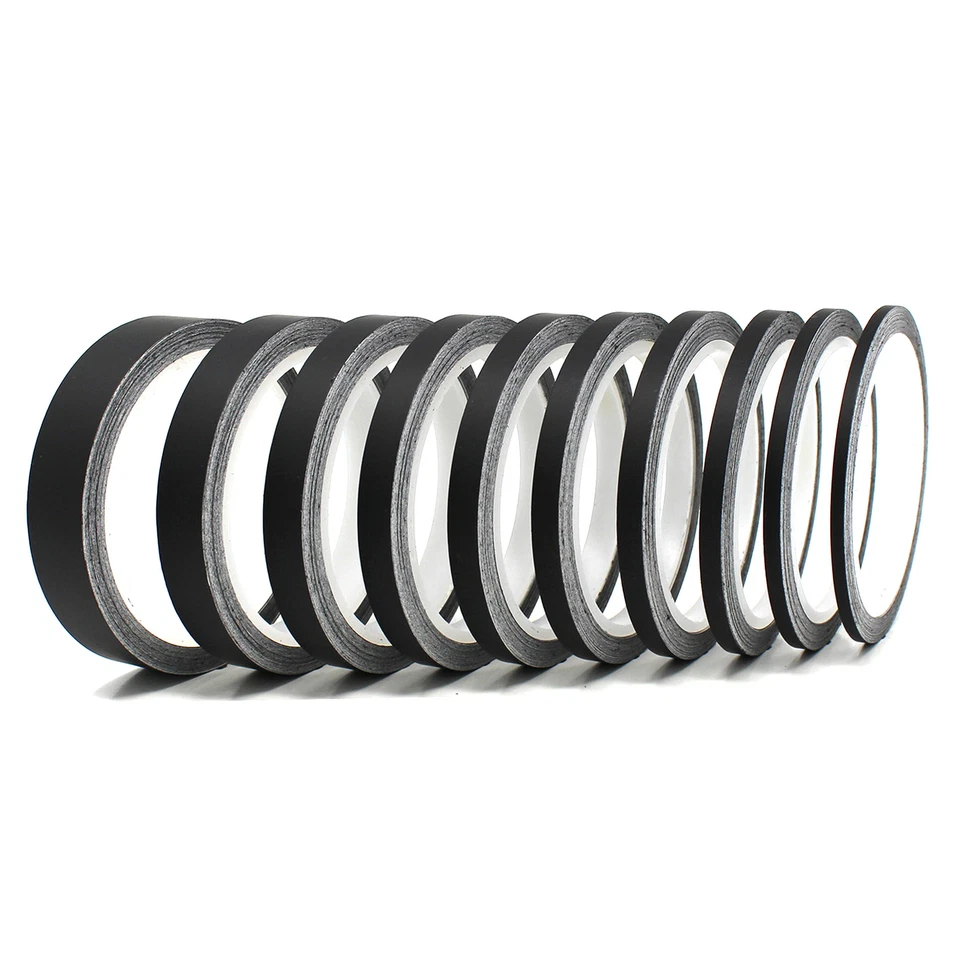 10m Zierstreifen 50mm Matt Schwarz Auto Motorrad Dekorstreifen Seitenstreifen  - Bild 3 von 4