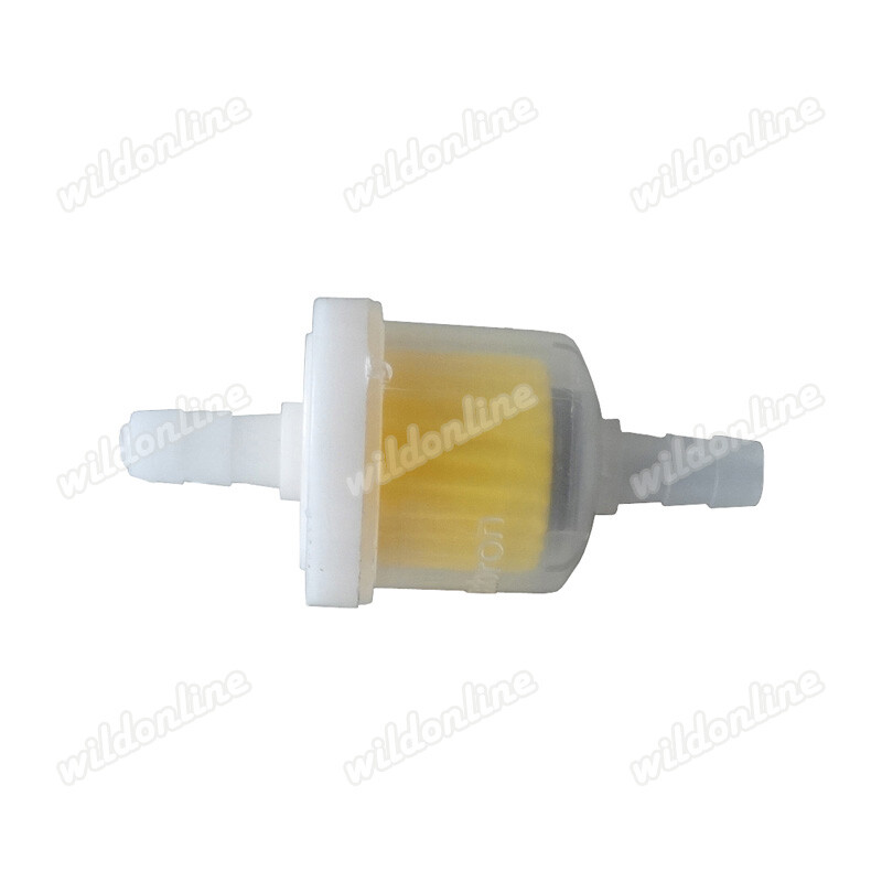 HMParts Universal Benzinfilter ROT - Performance Kraftstofffilter Für ATV, Quad Und Dirt Bikes