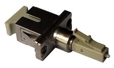 LC-Male-SC-Female Hybrid Fiber Adapter Multimode 62.5/125 Simplex Metal