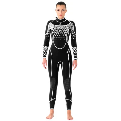 SCUBA DONKEY Premium Womens 3mm Neoprene Wetsuit, Full Body Diving Suit Front Zip Wetsuit NEW